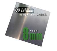 Placa de aluminio de 8mm (5083), 200mm x 200mm (20cm x 20cm)