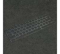 Placa de aluminio de latón PC Material Posicionamiento Junta Soporte ISO ANSI 61 64 Minila Layout para GH60 PCB 60% Teclado DIY (placa de aluminio gris A)