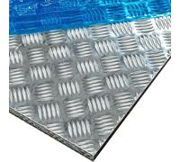 Placa de aluminio estriada, 1060 Alloy Checkered Plate 2mm Multiple Sizes CNC Laser Cut For Industrial HVAC Packaging(300x300mm)