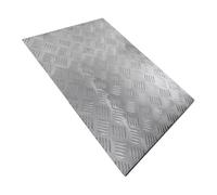 Placa de aluminio estriada, Aluminum Checkered Plate 1060 Alloy Non-Slip Tread 4mm Multiple Sizes(200x400mm)