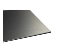 Placa de aluminio fina, Paquete de 2 láminas de aluminio anodizado arenado multicolor de 1,0 x (100-300) mm for láminas planas(Grey,1.0x100X100mm)