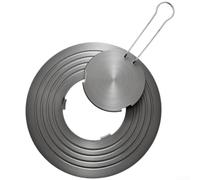 Placa de aluminio para estufa de gas con doble superficie antideslizante, diseñada para acelerar el proceso de descongelación y proporcionar protección contra quemaduras durante la cocción (S)