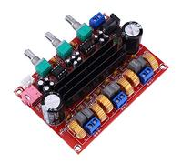 Placa de amplificador, 2x50W + 100W 2.1 canales de audio digital Amplificador de potencia Placa de amplificador 12V-24V TPA3116D2, Placa de amplificador de audio