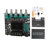 Placa de Amplificador Bluetooth, 2X50W+100W ZK-MT21 Placa de Amplificador de Potencia Digital Estéreo de Sonido de Alta Potencia DC12-24V para Altavoces de 15-100W 4-8Ω