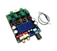 Placa de amplificador de audio digital de doble canal para TPA3116D2, 2 amplificadores de potencia de 100 W con para entrada RCA, CC 12-24 V, diseño compacto de 110 x 79 mm para altavoces DIY