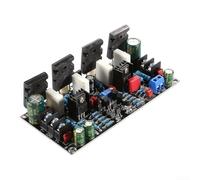 Placa de audio de un solo canal, módulo de alimentación de 200 W con transistores A1943/C5200, fuente de voltaje dual de CC ± 20-90 V para bricolaje HiFi, PCB negro de 120 x 60 mm