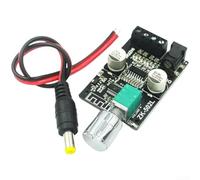 Placa de audio estéreo inalámbrica 5.0 de 50 W x 2 digitales con perilla de volumen e interruptor, voltaje amplio de 5 V-24 V para proyectos de altavoces de bricolaje (placa de audio individual)