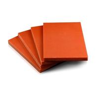 Placa de baquelita roja anaranjada, tablero de plástico fenólico 5 piezas, tablero de resina fenólica, láminas de baquelita antiestáticas y resistentes a altas temperaturas(250x250x3mm)