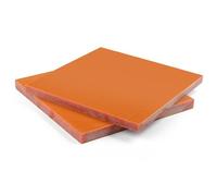 Placa de baquelita Tablero de baquelita eléctrica naranja, tableros resina fenólica placa gruesa 1 a 20mm, 2 uds(1x100x100mm)