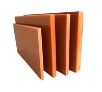Placa de baquelita Tablero de resina fenólica 1 mm-20 mm de espesor Naranja Rojo Paquete de 120 tamaños múltiples(100x150x5mm 3PCS)