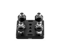 Placa de barra de pórtico TUZUK Mini V con rueda para perfil de aluminio con ranura en V, accesorios de impresora 3D, Kit de piezas para CNC Kossel Nema 23, rueda negra