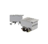 Placa de barrera final AP ASK1 gris de 20 piezas for ASK1EN ASK 1EN, conector de cable, tornillo, accesorios de bloque de terminales de carril DIN, cubierta final APASK1(Grey)