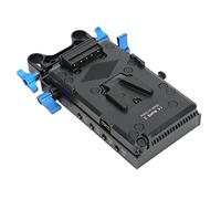 Placa de Batería de Montaje EN V Externa para Cámara con Batería Simulada EN EL14 Abrazadera de Varilla de 15 Mm para Cámaras Nikon D5500 D5100 Placa de Batería Bloqueo EN V