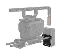 Placa de batería de montaje en V SmallRig 3016 con abrazadera de varilla doble de 15 mm