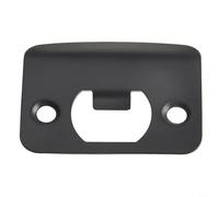 Placa de bloqueo de puerta con cuña espaciadora para restaurador de pestillo de puerta tipo D, kit de reparación compatible con puertas interiores estándar Security St (negro)