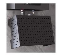 Placa de bloqueo de tuberías con 12 ganchos, cubierta protectora de tubería de gas, organizador de tablero de clavijas para cocina, baño y oficina, panel de exhibición de estante de almacenamiento (45