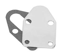 Placa de bomba de combustible Cubierta de almohadilla de placa de montaje de bomba de combustible mecánica cromada con junta para motor SB 283305327350383400 mechanical fuel pump cover plat