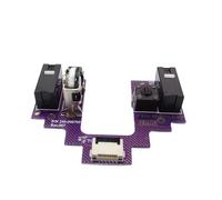 Placa de botón de microinterruptor para placas base GProWireless con codificadores plateados