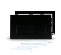 Placa de botón para cisterna de inodoro negra, botones duales, accesorio de baño para Geberit Sigma01, Sigma20, Sigma30, Sigma50 UP300
