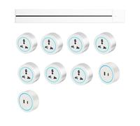 Placa de cableado de riel deslizante eléctrico con adaptador, enchufe de pista e interruptor, portátil, impermeable, a prueba de polvo, a prueba de electricidad