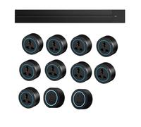 Placa de cableado de riel deslizante eléctrico con adaptador, enchufe de pista e interruptor, portátil, impermeable, a prueba de polvo, a prueba de electricidad