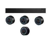 Placa de cableado de riel deslizante eléctrico con adaptador, enchufe de pista e interruptor, portátil, impermeable, a prueba de polvo, a prueba de electricidad