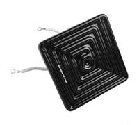 Placa de calefacción radiante infrarroja de 120 x 120 mm para uso industrial de formación de vacío, 400 W, 500 W, 650 W, cobertura de calor constante (120 x 120 negro 650 W)