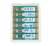 Placa de calibración de resistencia estándar de cuatro terminales para pruebas precisas de multímetro con valores de 0.5 1 10 20 100 1000 mOhm (calibrado)