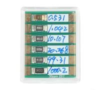 Placa de calibración para multímetros con seis valores de resistencia estándar de 0,5 a 1000 mΩ (calibrado)