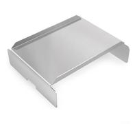 Placa de calor, difusor de llama para barbacoa, deflector de calor de metal para parrillas de pellets, se adapta a varios modelos de barbacoa de virutas de madera (13 x 11 x 5 pulgadas de grosor)