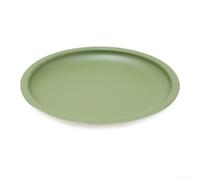 Placa de camping ligera de aleación de aluminio, antiadherente para una fácil limpieza, perfecta para reuniones al aire libre (L verde)