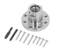 Placa de cara para torno de acero aleado de 3 pulgadas, compatible con husillo de 1 pulgada y 8 TPI; placa de cara para trabajos de carpintería con 10 tornillos de montaje;