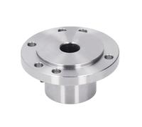 Placa de cara para torno de acero de alto contenido de manganeso, placa de cara para mandril con 6 orificios de montaje para mandriles K11 80, K72 80, K12 80, placa de brida de met (el se levantó)