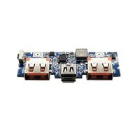 Placa de carga de batería LED doble USB 5 V 2.4 A tipo C Módulo de carga de banco de energía móvil placa de circuito de repuesto para proyecto de energía móvil