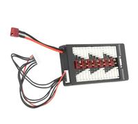 Placa de Carga paralela Cargador de Equilibrio Alta Corriente 80A LiPo Life Li Ion Adaptador de Carga de batería para RC Drones FPV Racing Plástico Negro 14.5x6.8cm