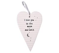 Placa de cerámica con Forma de corazón de ángel de la Guarda - Love to The Moon