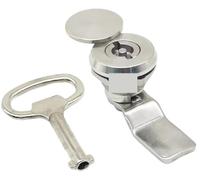 Placa de cerradura para buzón Cubierta de cerradura caja distribución industrial con lengüeta ala triangular MS705 acero inoxidable 304(Airfoil Lock)