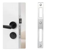 Placa de cerradura,Placa seguridad puerta,Refuerzo para puerta blindada,Contrachapa acero inoxidable cerradura Para pomos,cerrojos en puertas exteriores e interiores