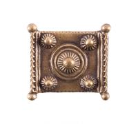 Placa De Cinturón Romano, Diseño Mainz, Latón