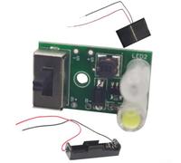 Placa de circuito de carga solar de 1,2 V con caja de batería integrada de 1,2 V y módulo solar de 2 V para funcionamiento de cadena de luz
