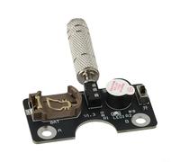 Placa de circuito de luz y sonido para entrenador de código CW, dispositivo de práctica portátil con LED y zumbador para teclas verticales y horizontales, funciona con pilas (B)