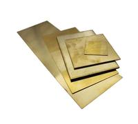 Placa de Cobre Hoja de placa de latón de 0,1 mm a 5 mm de espesor, varios tamaños(0.4x100x100mm 1pc)