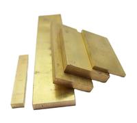 Placa de Cobre Placa de hoja de barra plana de latón Metal sólido 0,5 mm 0,8 mm 1 mm 4 mm 5 mm 6 mm 8 mm(4x10x100mm 1pc)