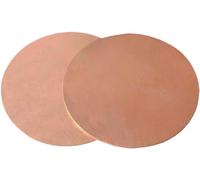 placa de cobre redonda, 2 piezas de placa redonda cobre puro 1, mm espesor, disco redondo adecuado for decoración edificios y mejoras del hogar(1.2x40mm)