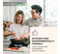 Placa de cocción de 2 llamas Victoria Domino quemador Sabaf vitrocerámica aspecto retro Klarstein