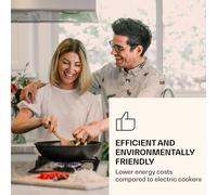 Placa de cocción de 2 llamas Victoria Domino quemador Sabaf vitrocerámica aspecto retro Klarstein