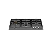 Placa de Cocción Gas Bertazzoni 90 cm Heritage P905LHERNE Negro Mate