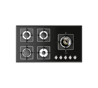 Placa de Cocción Gas Fulgor Milano 90 cm S Design FCH 905 G DWK BK Black Glass