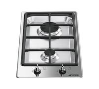 Placa de Cocción Gas Smeg 30 cm Clásica PGF32G Acero Inoxidable