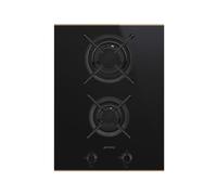 Placa de Cocción Gas Smeg 30 cm Dolce Stil Novo PV632CNR Negro
